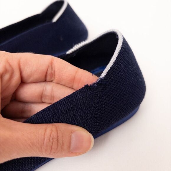 Rothy’s The Flat Maritime White Halo Size 6.5 - Picture 5 of 8